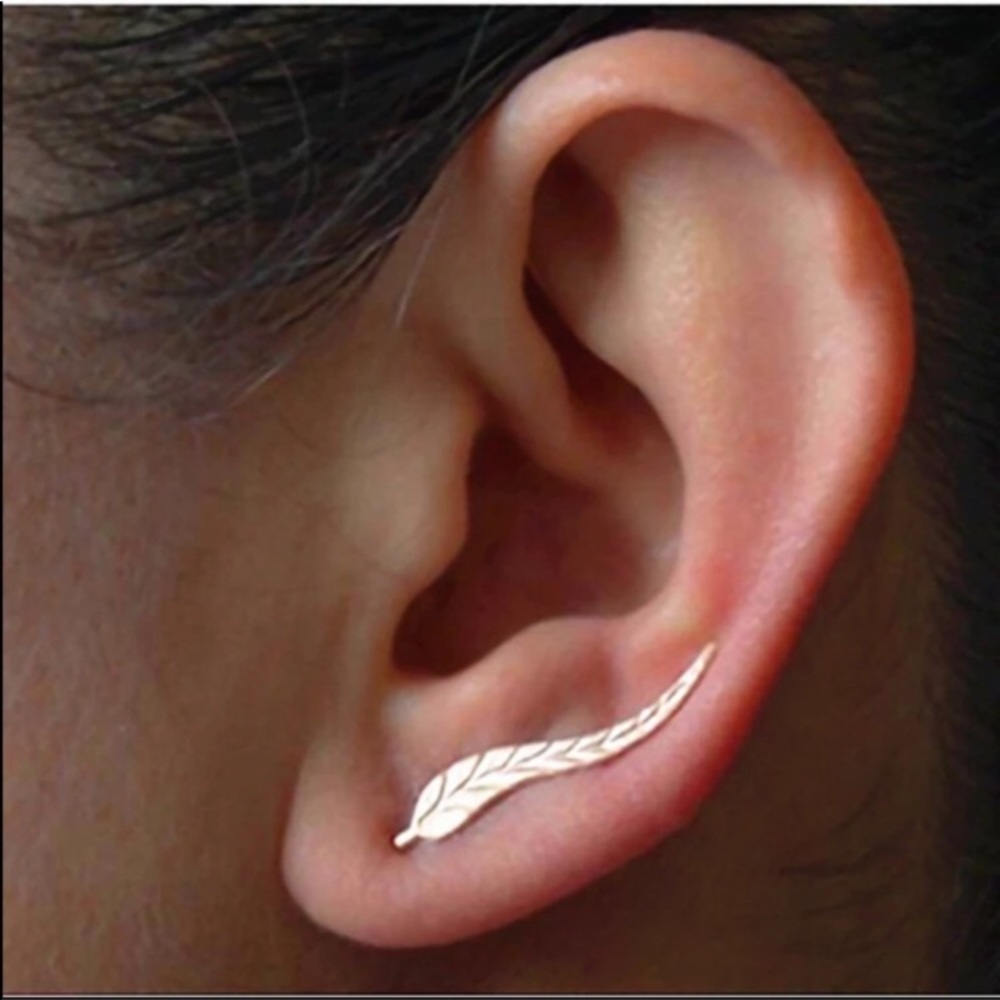 3/12$ Silver, Feathery Earrings